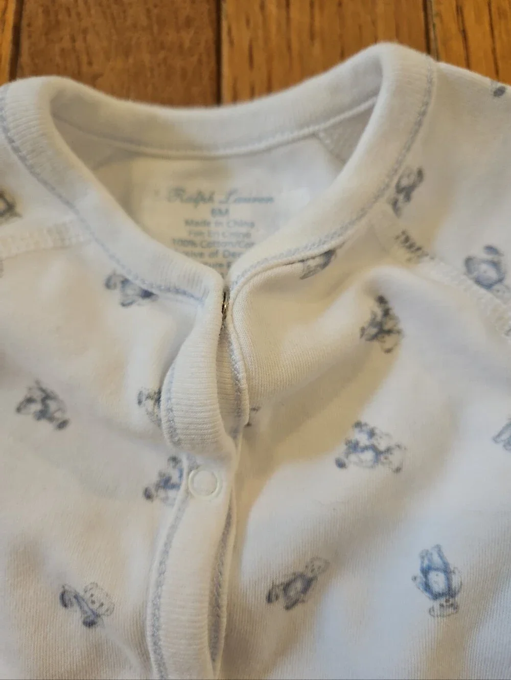 Ralph Lauren Teddy Bear Footed One Piece…6 Months